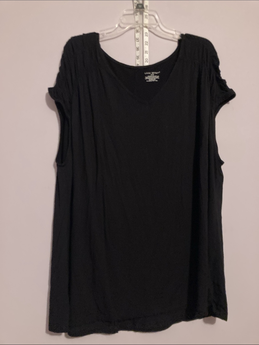 Lane Bryant Black V-Neck Sleeveless Tunic